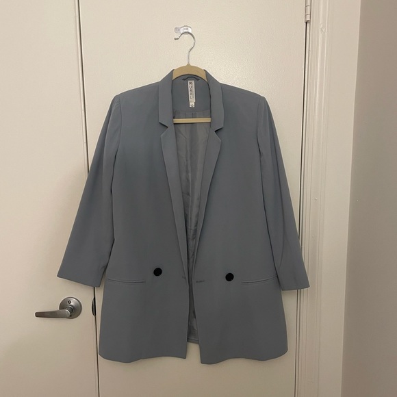 Mural Oversize Blazer (Blue Pearl - Size Small) - Picture 3 of 4